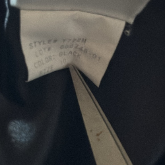 Talbots Sz 10 black camel hair single front pea coat - Picture 9 of 10